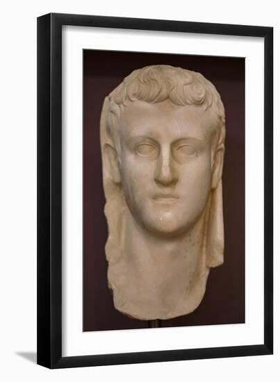 Head of Emperor Caligula, 1St Century-Roman-Framed Giclee Print