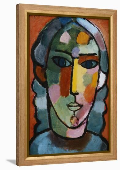 Head of Girl; Madchenkopf, C. 1915-16-Alexej Von Jawlensky-Framed Premier Image Canvas