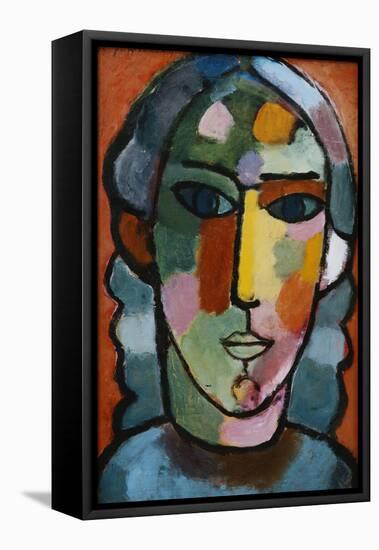 Head of Girl; Madchenkopf, C. 1915-16-Alexej Von Jawlensky-Framed Premier Image Canvas