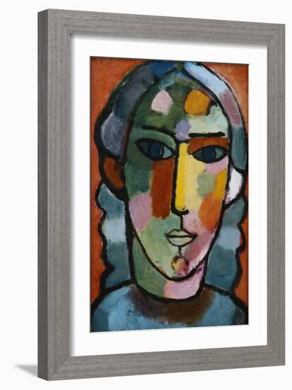 Head of Girl; Madchenkopf, C. 1915-16-Alexej Von Jawlensky-Framed Giclee Print