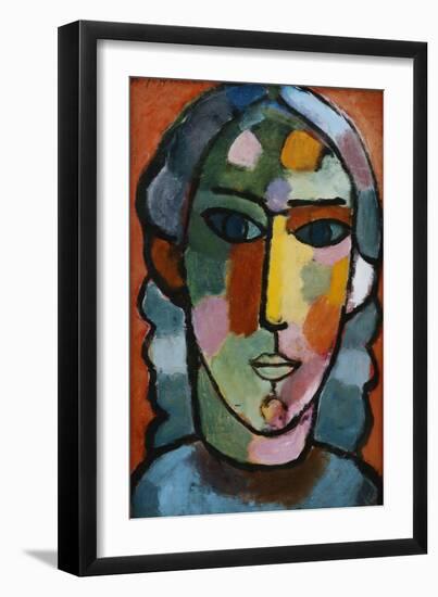 Head of Girl; Madchenkopf, C. 1915-16-Alexej Von Jawlensky-Framed Giclee Print