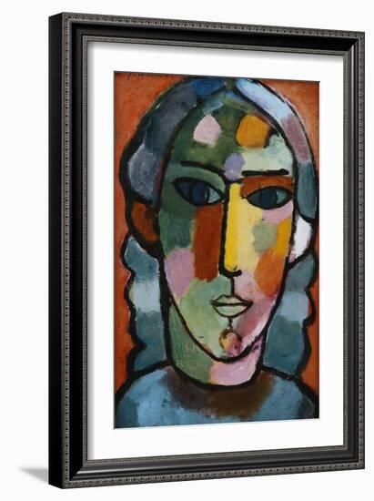 Head of Girl; Madchenkopf, C. 1915-16-Alexej Von Jawlensky-Framed Giclee Print