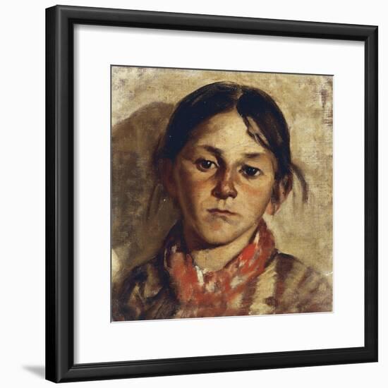 Head of Girl-Giulio Musso-Framed Giclee Print