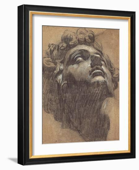 Head of Giuliano De' Medici (1479?151), 1540S-Jacopo Tintoretto-Framed Giclee Print