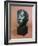 Head of Gwen John (1876-1939) (Head of Whistler's Muse) (Bronze)-Auguste Rodin-Framed Giclee Print