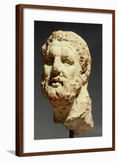 Head of Hercules, Sculpture from Kherson, Ukraine, 3rd-2nd Century BC-null-Framed Giclee Print