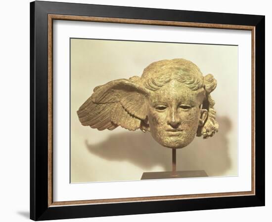 Head of Hypnos, or Sleep, an Auxiliary of Hades, Represented as a Winged Youth-null-Framed Giclee Print