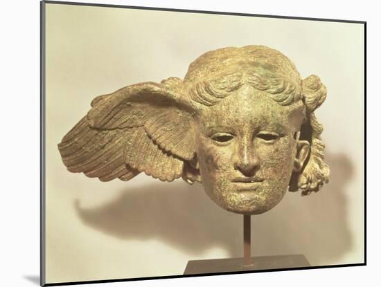 Head of Hypnos, or Sleep, an Auxiliary of Hades, Represented as a Winged Youth-null-Mounted Giclee Print