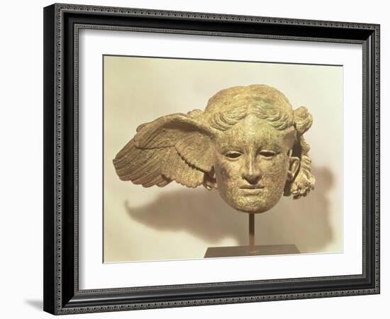 Head of Hypnos, or Sleep, an Auxiliary of Hades, Represented as a Winged Youth-null-Framed Giclee Print