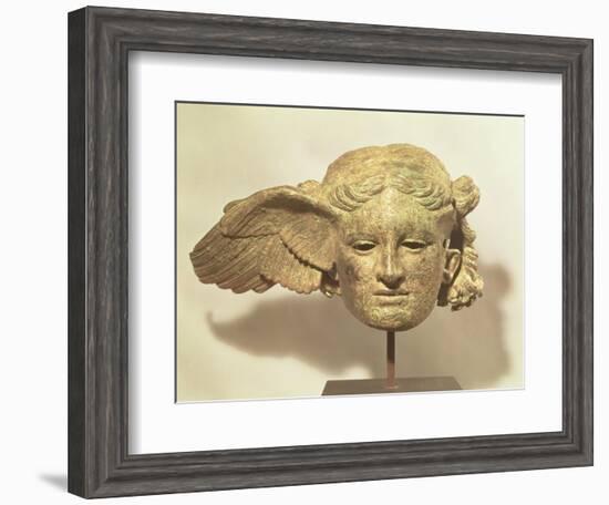 Head of Hypnos, or Sleep, an Auxiliary of Hades, Represented as a Winged Youth-null-Framed Giclee Print