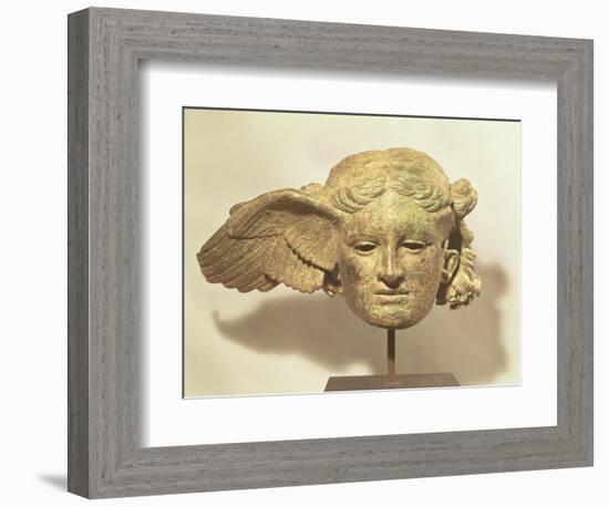 Head of Hypnos, or Sleep, an Auxiliary of Hades, Represented as a Winged Youth-null-Framed Giclee Print