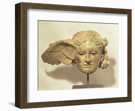 Head of Hypnos, or Sleep, an Auxiliary of Hades, Represented as a Winged Youth-null-Framed Giclee Print