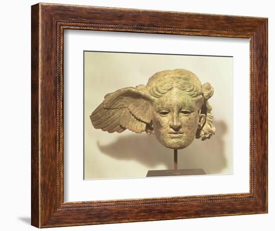 Head of Hypnos, or Sleep, an Auxiliary of Hades, Represented as a Winged Youth-null-Framed Giclee Print