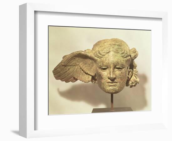 Head of Hypnos, or Sleep, an Auxiliary of Hades, Represented as a Winged Youth-null-Framed Giclee Print