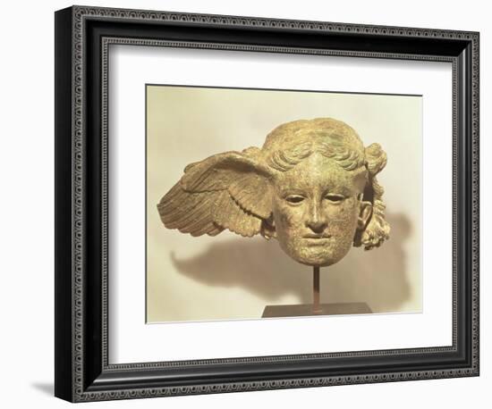 Head of Hypnos, or Sleep, an Auxiliary of Hades, Represented as a Winged Youth-null-Framed Giclee Print