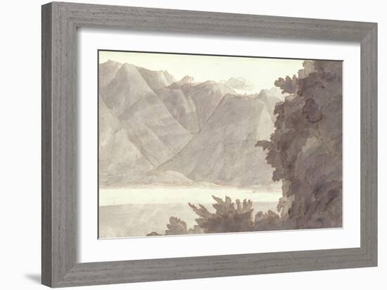 Head of Lake Geneva-Francis Towne-Framed Giclee Print