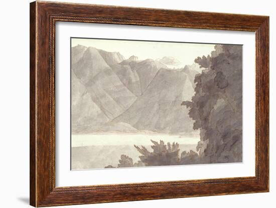 Head of Lake Geneva-Francis Towne-Framed Giclee Print