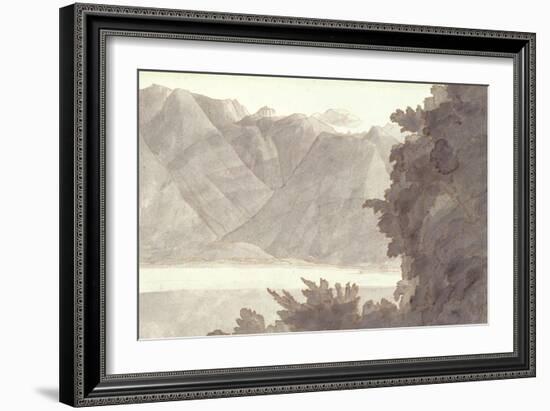 Head of Lake Geneva-Francis Towne-Framed Giclee Print