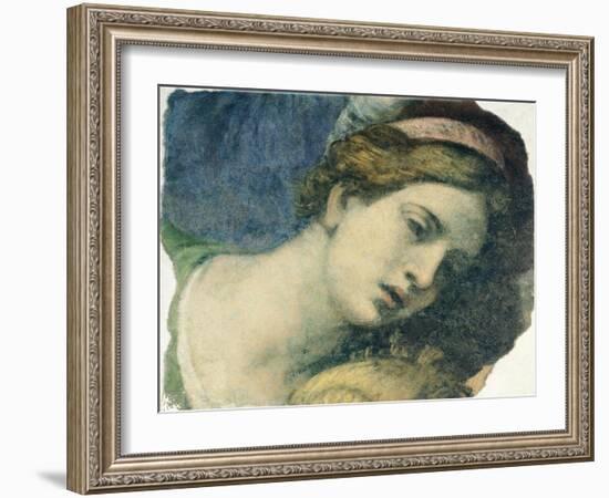 Head of Magdalene-Guido Reni-Framed Giclee Print