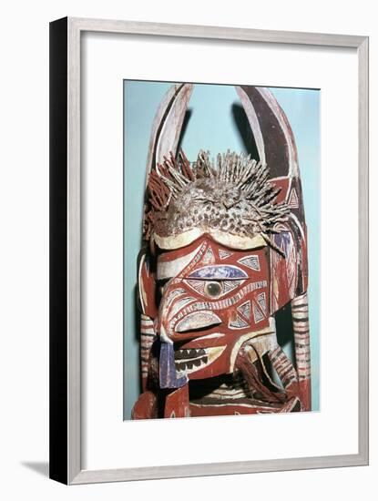 Head of Malanggan figure, intended to rot with a body-Unknown-Framed Giclee Print