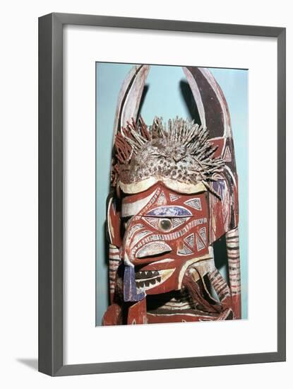 Head of Malanggan figure, intended to rot with a body-Unknown-Framed Giclee Print