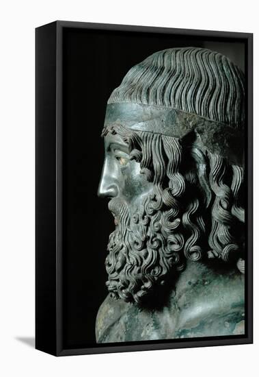 Head of Man with Headband, a More Than Life-Size Bronze Statue Found Italy, in 1972-Phidias-Framed Premier Image Canvas