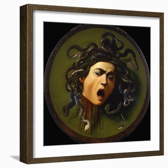 Head of Medusa by Caravaggio-null-Framed Giclee Print
