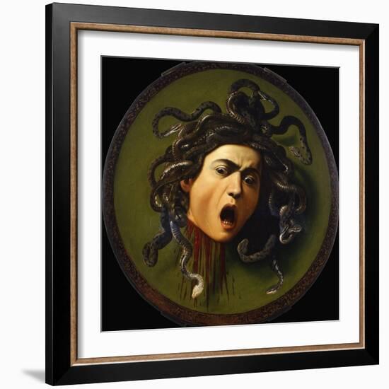 Head of Medusa by Caravaggio-null-Framed Giclee Print