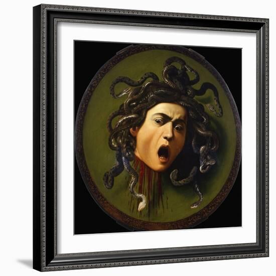 Head of Medusa by Caravaggio-null-Framed Giclee Print