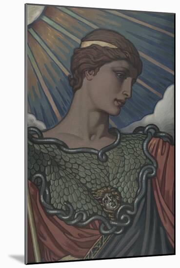 Head of Minerva, Study for the Jefferson Building, Library of Congress, c.1898-Elihu Vedder-Mounted Art Print