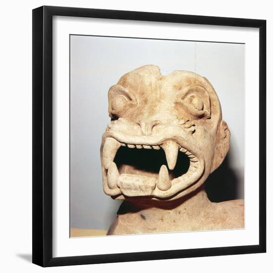 Head of Monster on Pot, from Ecuador, Pre Columbian-Unknown-Framed Giclee Print