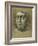 Head of Pope Leo X (Chalk on Paper)-Giulio Romano-Framed Giclee Print