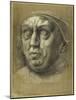 Head of Pope Leo X (Chalk on Paper)-Giulio Romano-Mounted Giclee Print