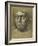 Head of Pope Leo X (Chalk on Paper)-Giulio Romano-Framed Giclee Print