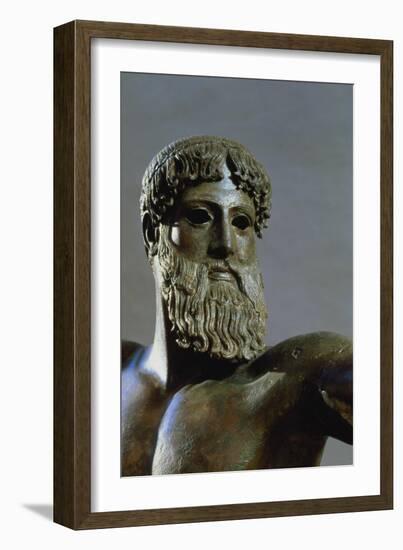 Head of Poseidon, circa 460-450 BC (Detail)-null-Framed Giclee Print
