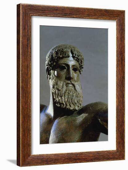 Head of Poseidon, circa 460-450 BC (Detail)-null-Framed Giclee Print
