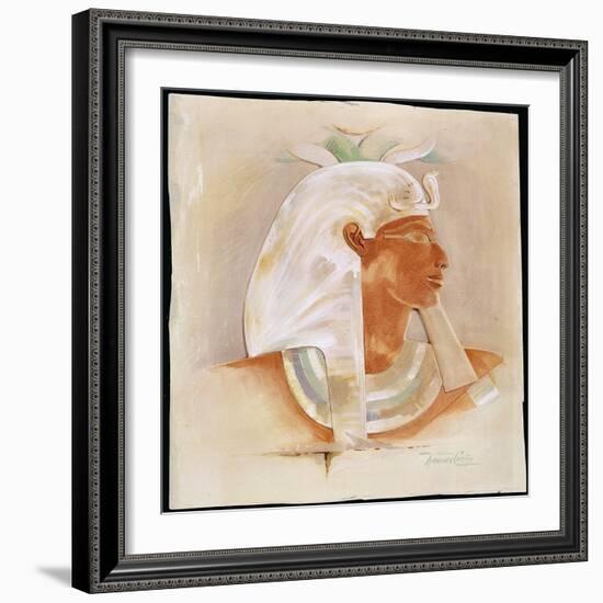 Head of Queen Makare Hatshepsut-Howard Carter-Framed Giclee Print