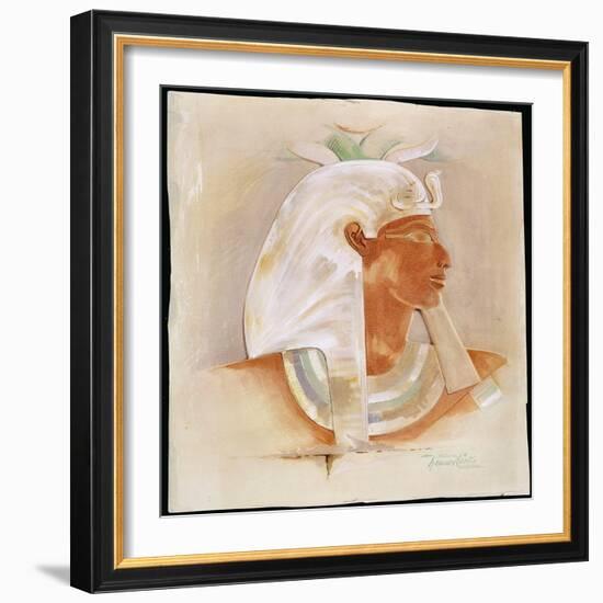 Head of Queen Makare Hatshepsut-Howard Carter-Framed Giclee Print