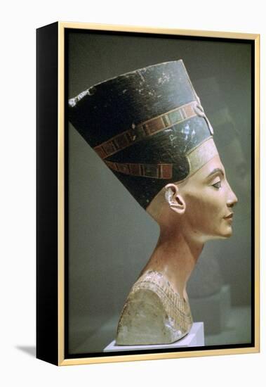 Head of Queen Nefertiti of Egypt. Artist: Unknown-Unknown-Framed Premier Image Canvas