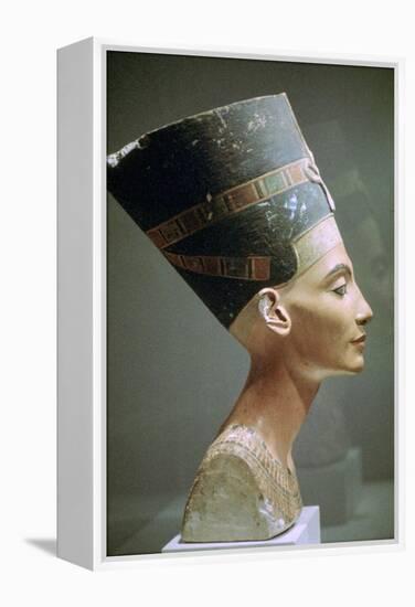 Head of Queen Nefertiti of Egypt. Artist: Unknown-Unknown-Framed Premier Image Canvas