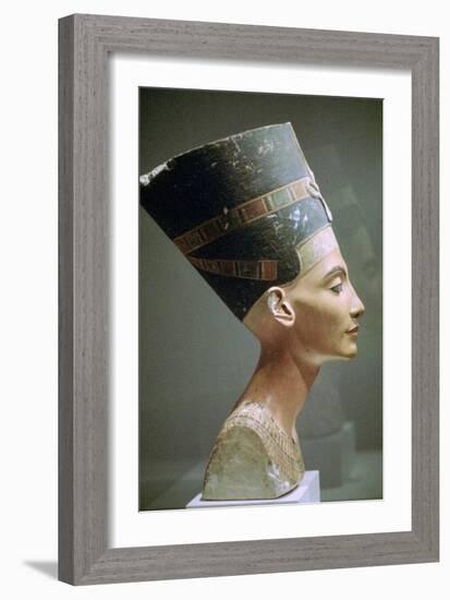 Head of Queen Nefertiti of Egypt. Artist: Unknown-Unknown-Framed Giclee Print