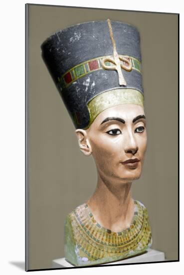 Head of Queen Nefertiti of Egypt-Unknown-Mounted Giclee Print