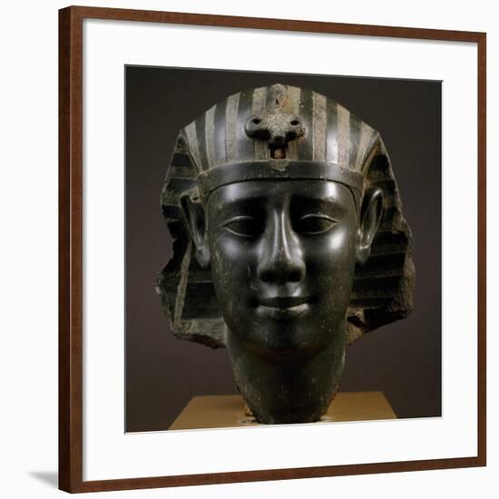 Head of Royal Man Wearing Nemes Headdress-null-Framed Giclee Print