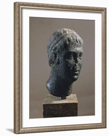 Head of Royal Man with Royal Crown-null-Framed Giclee Print