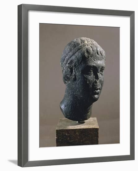 Head of Royal Man with Royal Crown-null-Framed Giclee Print