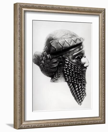 Head of Sargon I 2400-2200 BC-Mesopotamian-Framed Giclee Print