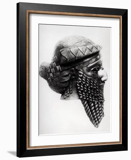 Head of Sargon I 2400-2200 BC-Mesopotamian-Framed Giclee Print