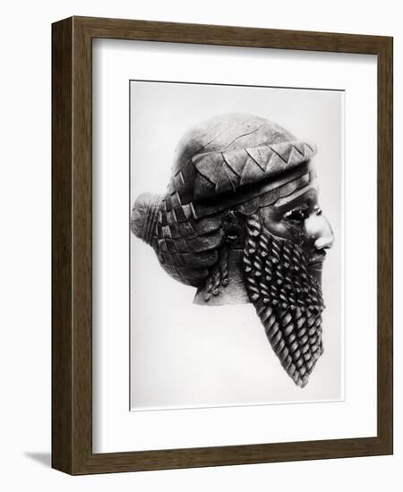 Head of Sargon I 2400-2200 BC-Mesopotamian-Framed Giclee Print