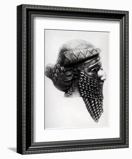 Head of Sargon I 2400-2200 BC-Mesopotamian-Framed Giclee Print