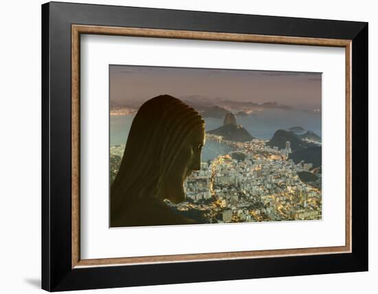 Head of Statue of Christ the Redeemer, Corcovado, Rio De Janeiro, Brazil, South America-Angelo-Framed Photographic Print